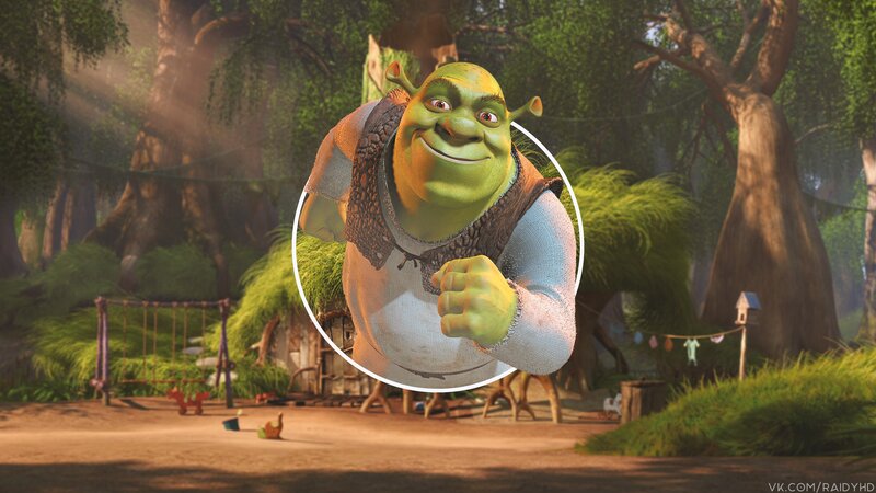 Green Ogre in Forest — Playful