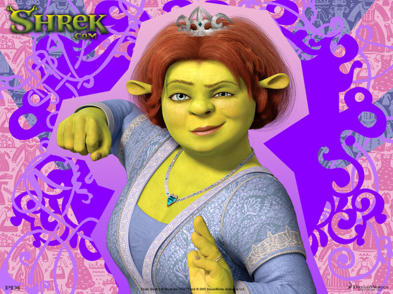 Green Ogre Woman — Purple