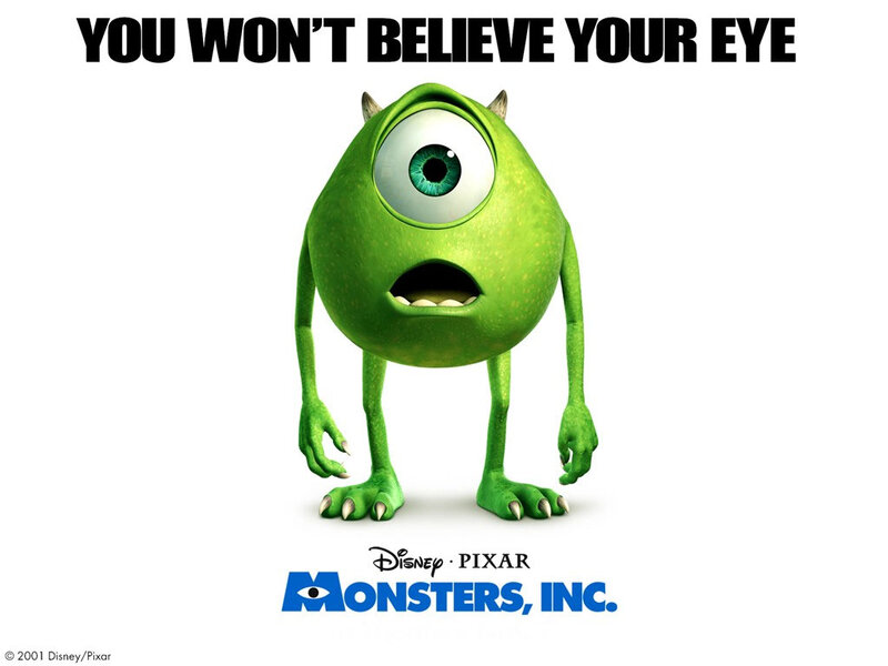 Green One-eyed Monster — Surprised