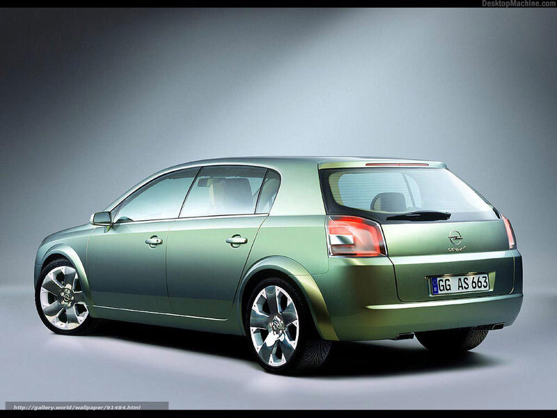 green opel concept car