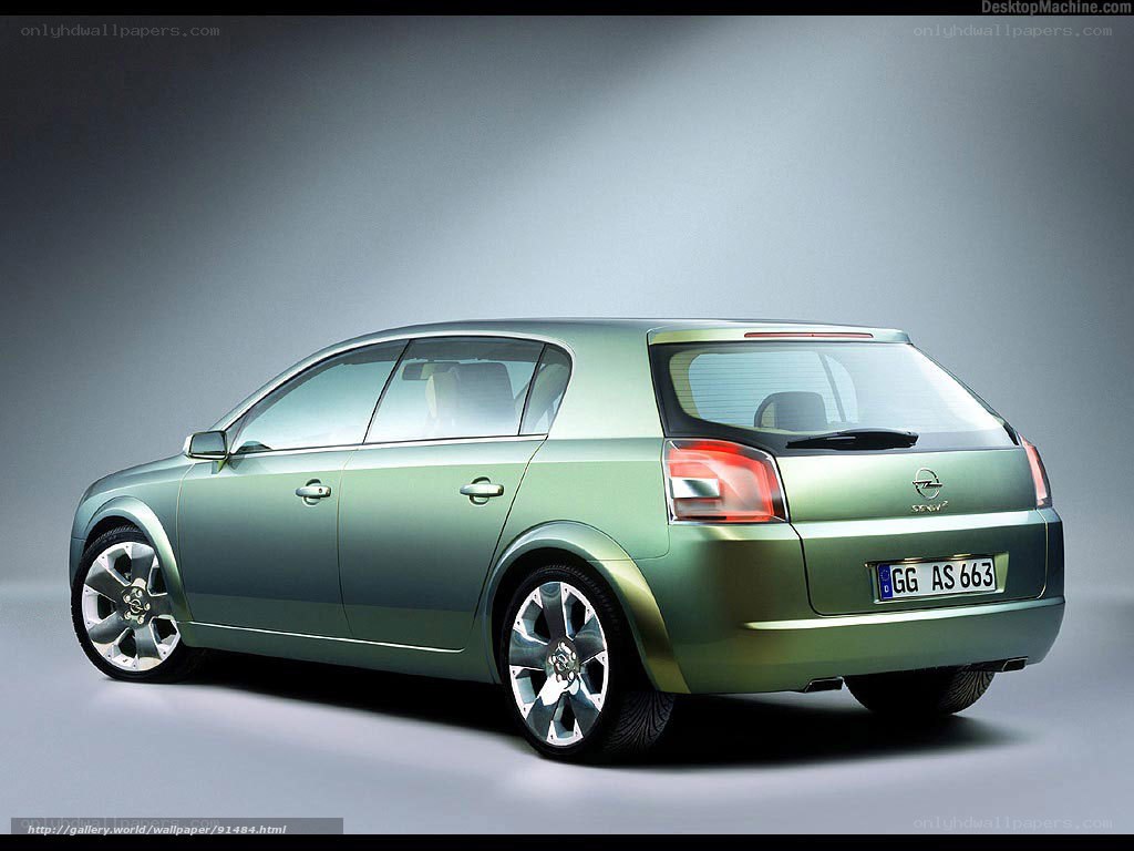 green opel concept car