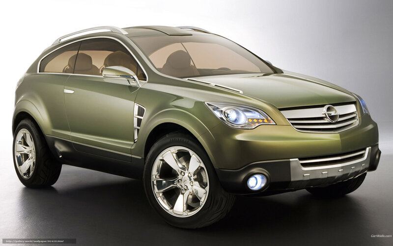 green opel concept suv