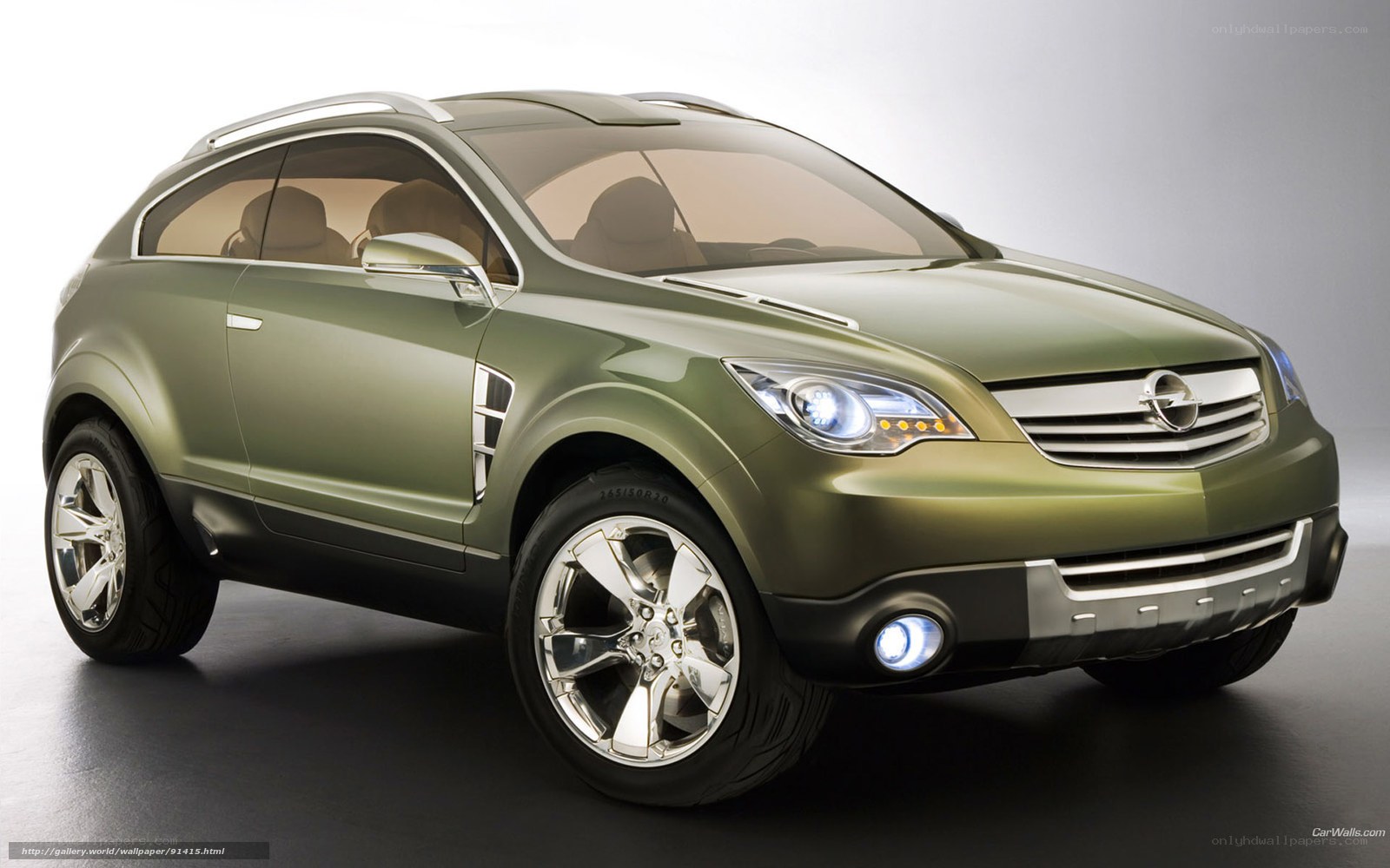 green opel concept suv