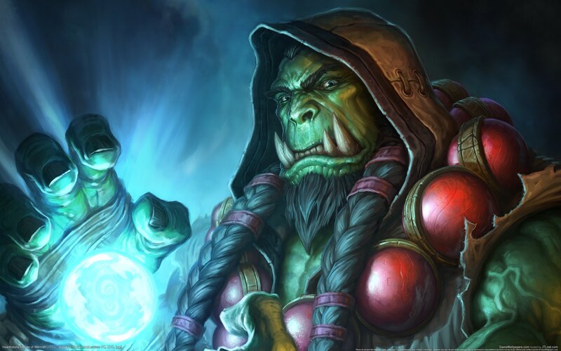 Green Orc Casting Spell — Dramatic