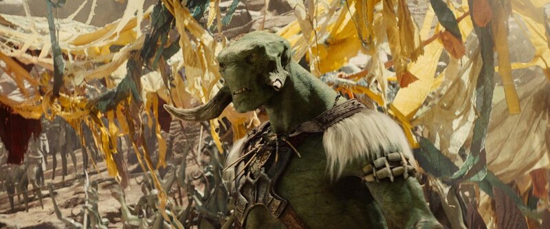 green orc warrior in battle