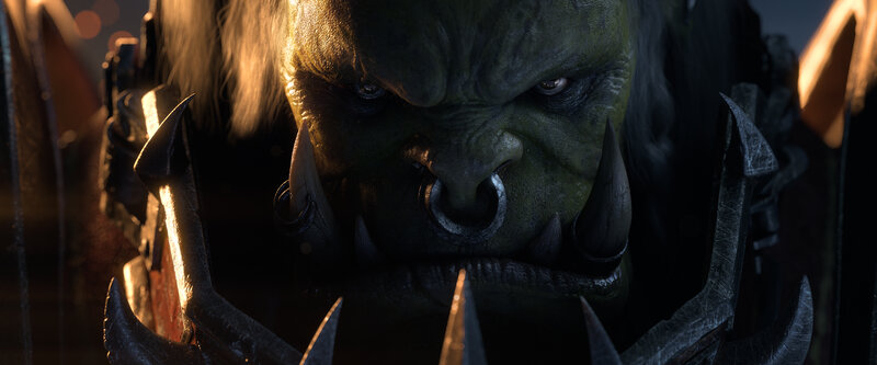 Green Orc Warrior — Intense, Dramatic