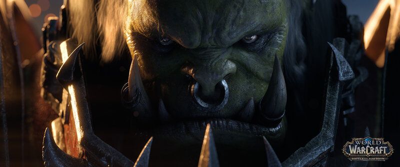 Green Orc Warrior — Intense