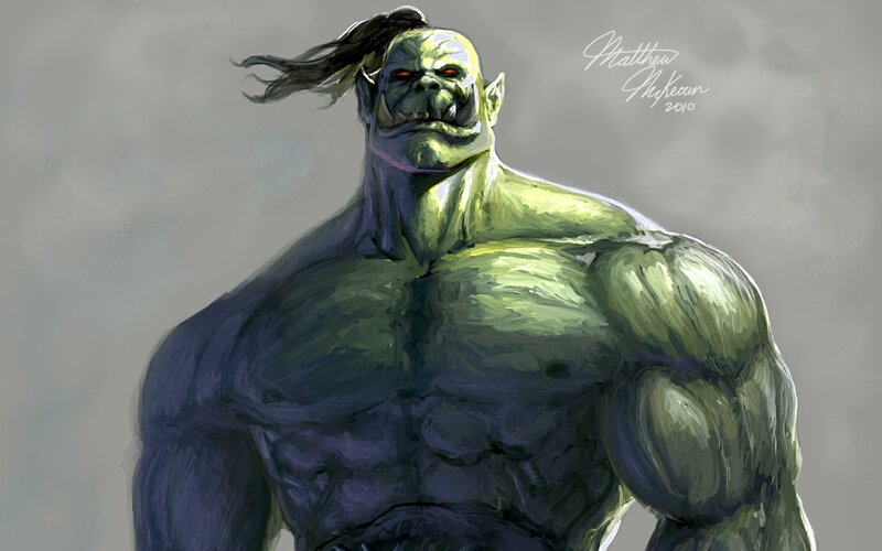 green orc warrior