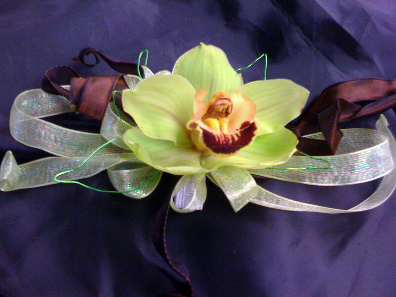 Green Orchid Corsage
