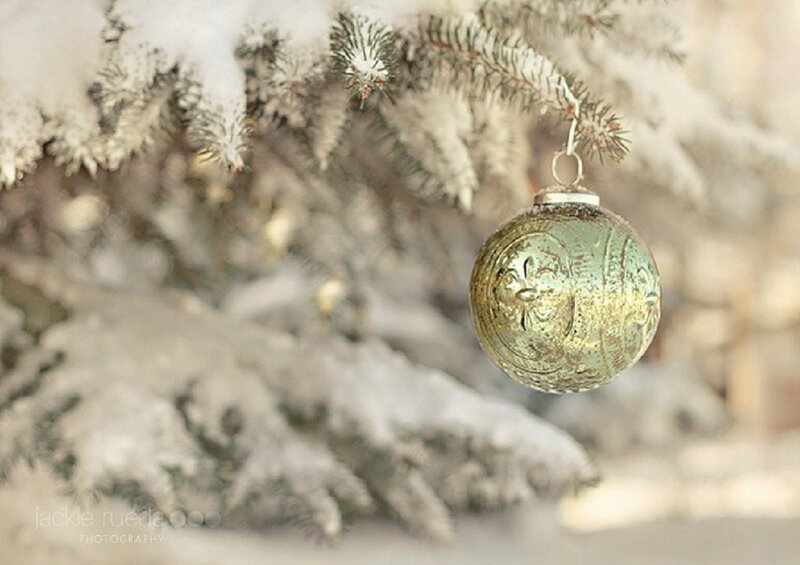 Green Ornament on Tree — Serene