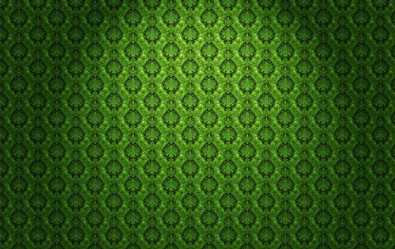 green ornate pattern background