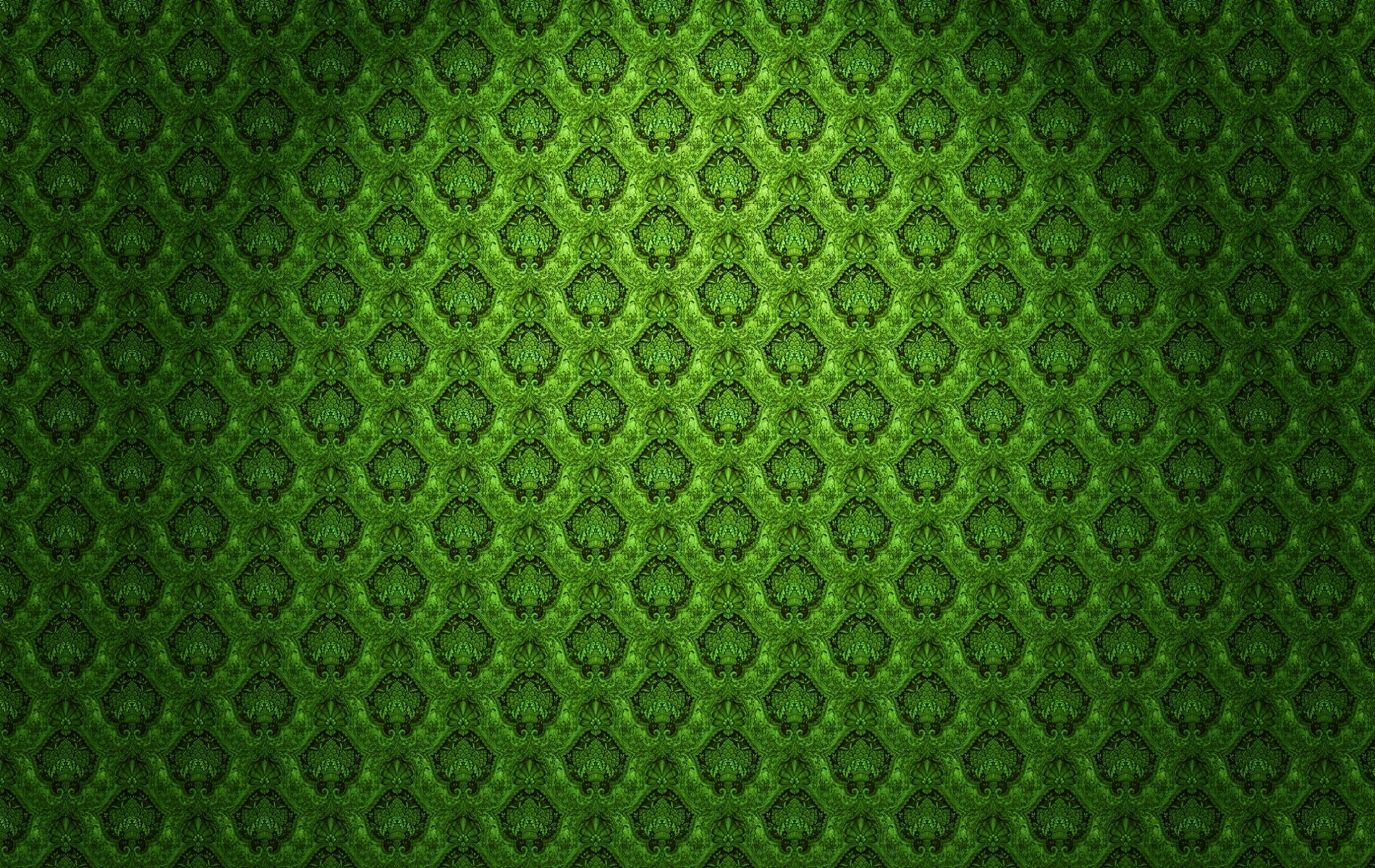 green ornate pattern background