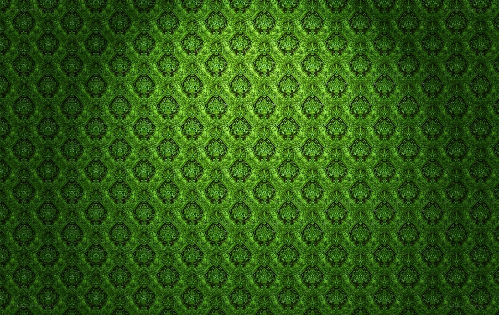 green ornate pattern background