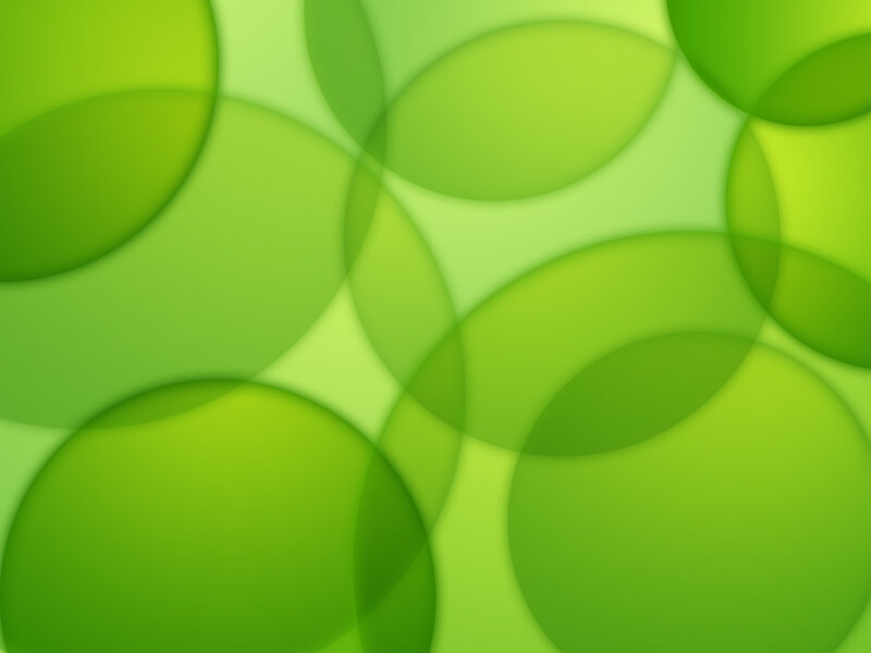 Green Overlapping Circles