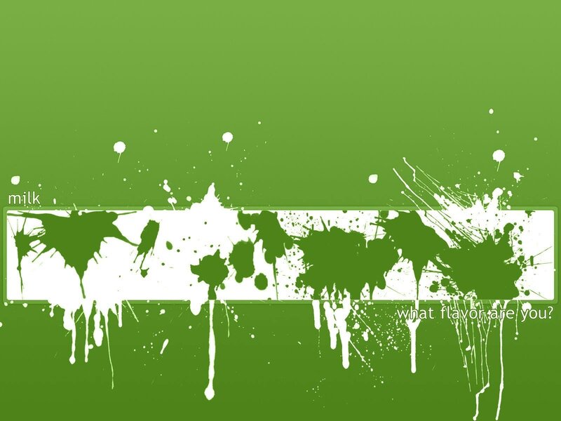 green paint splatter design
