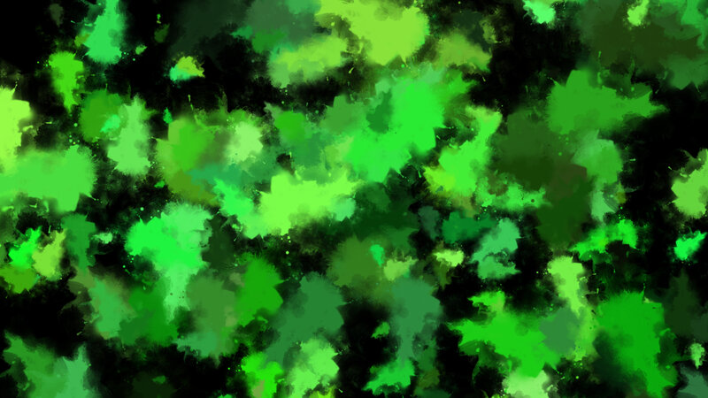 Green Paint Splatters