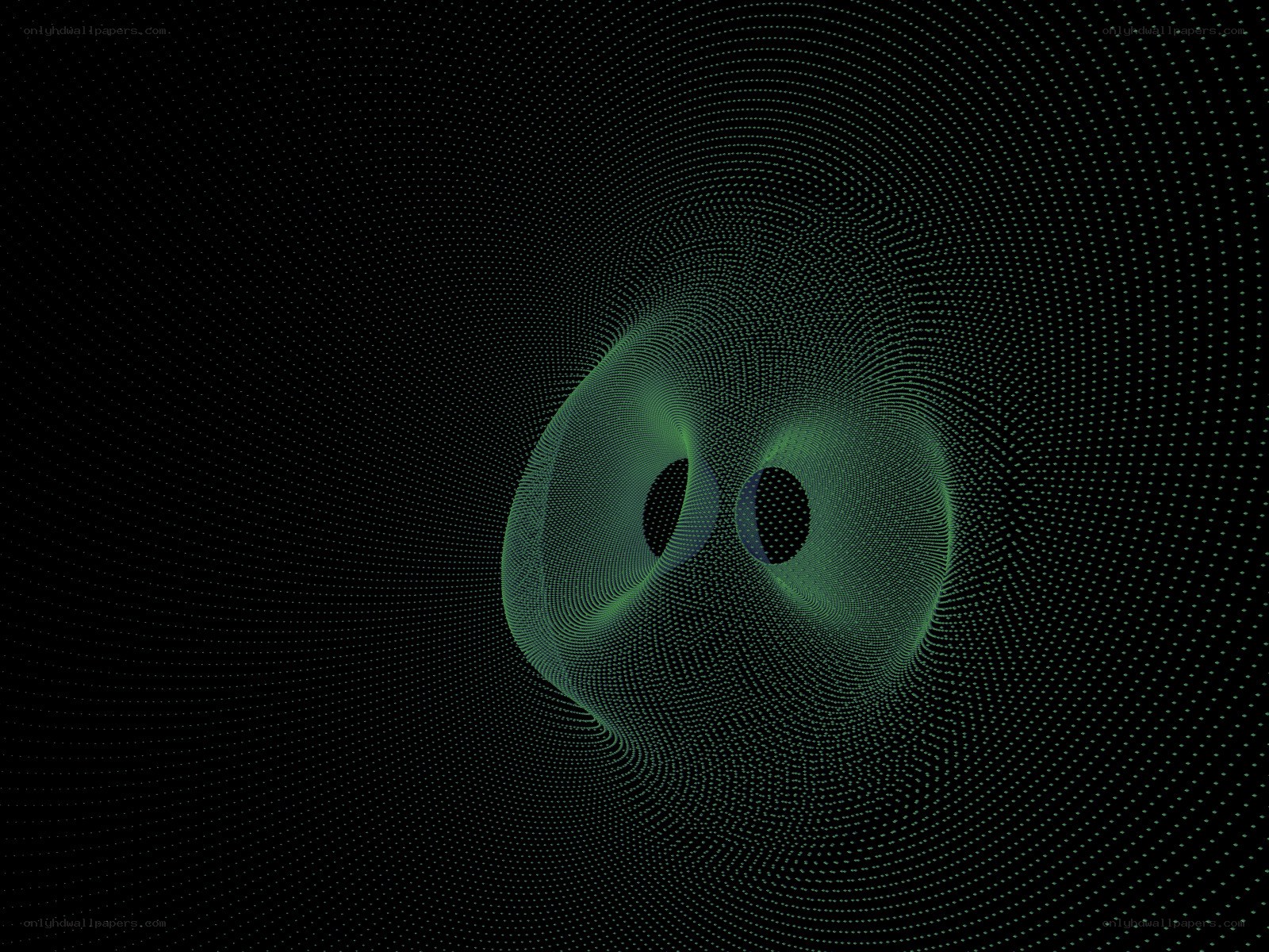 green particle vortex