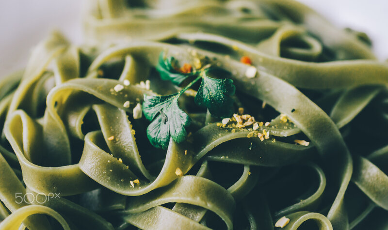 Green Pasta with Herbs