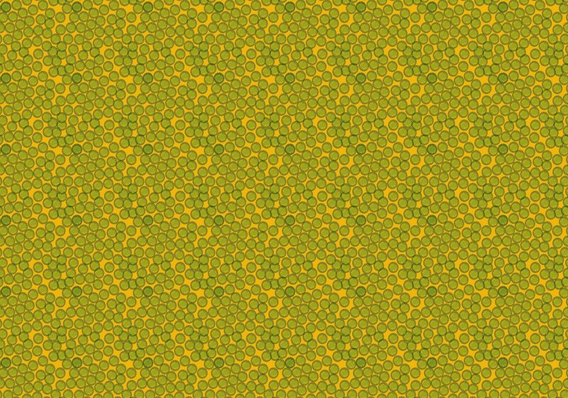 green pattern on yellow background