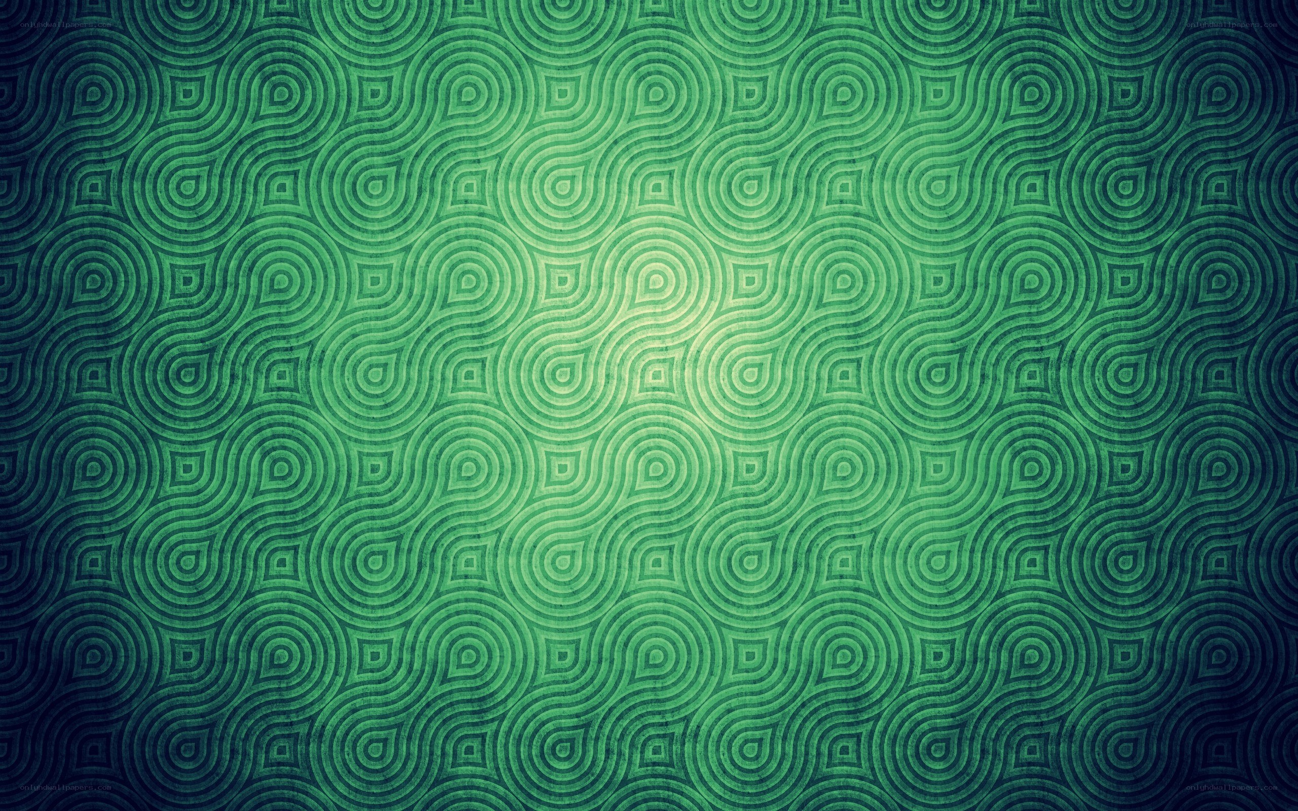 green patterned background