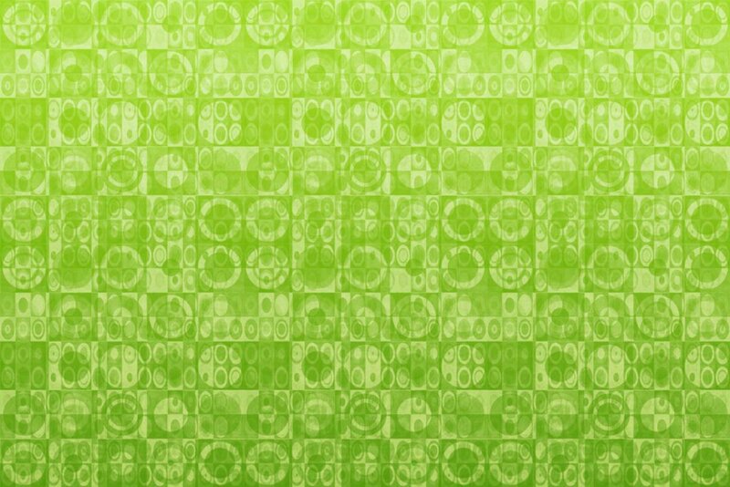 Green Patterned Background — Calm, Abstract, Circles
