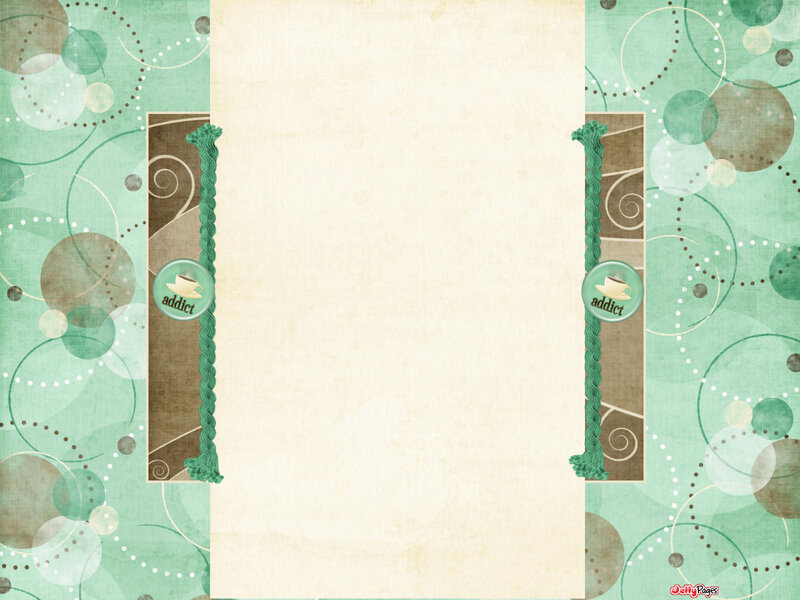 green patterned scrapbook background