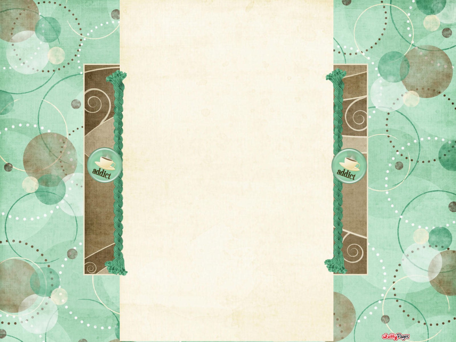 green patterned scrapbook background