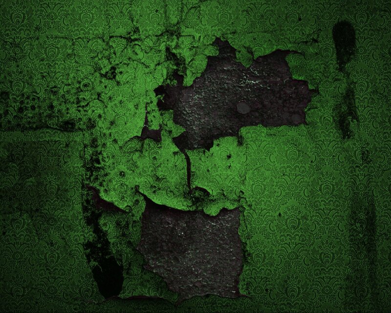 green patterned wall texture