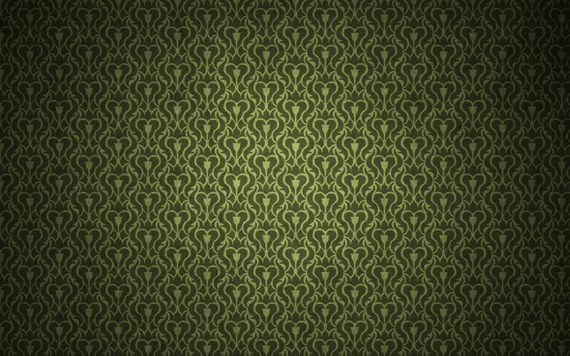 green patterned wallpaper