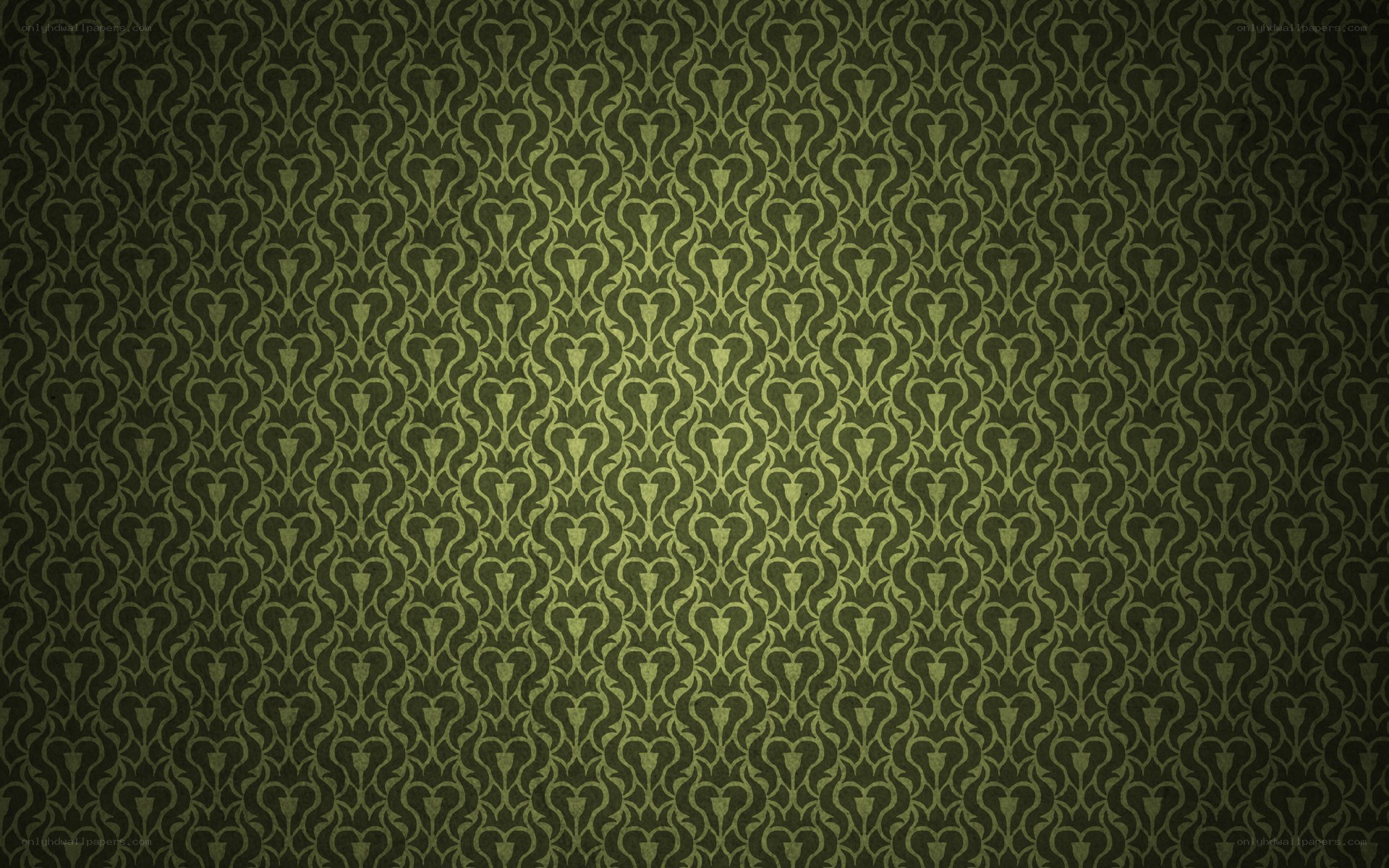 green patterned wallpaper