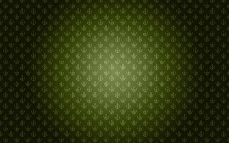 Green Patterned Wallpaper — Neutral