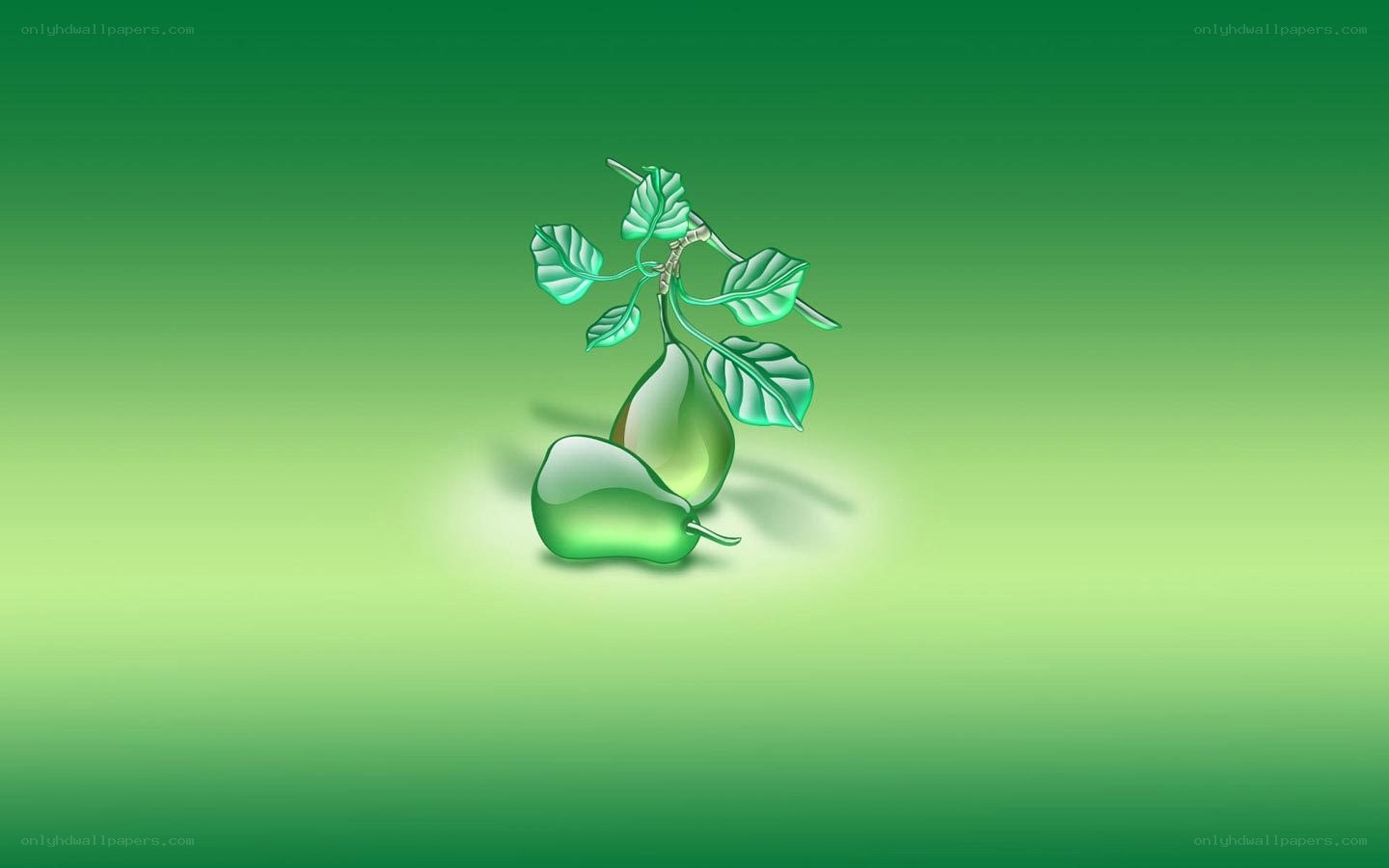 green pear illustration