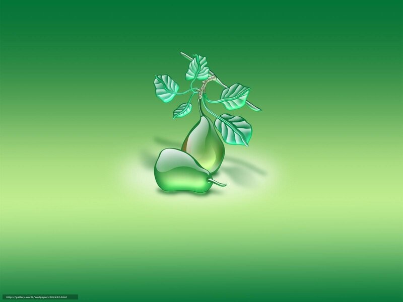 green pear illustration