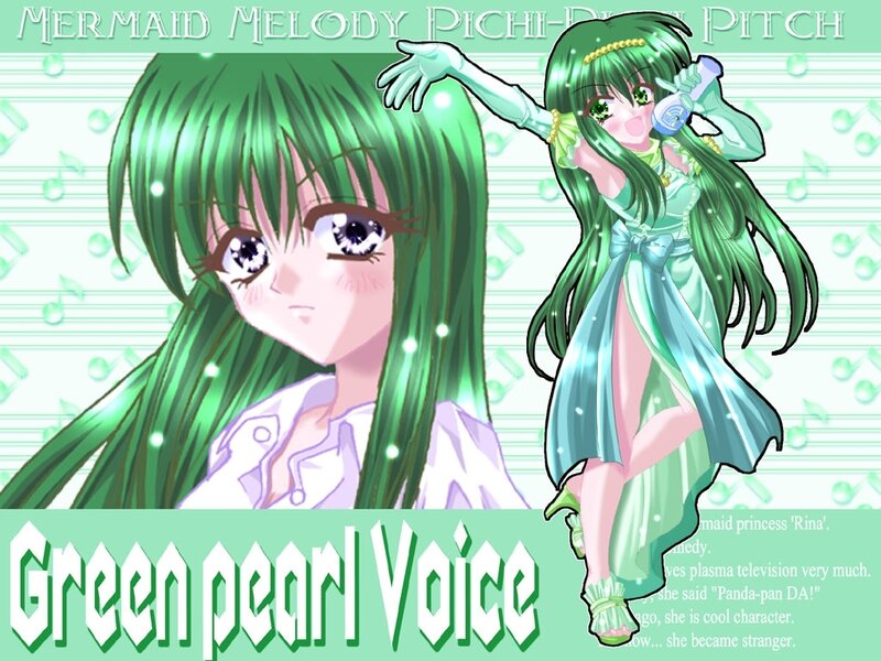 Green pearl voice character art