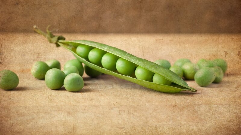 Green Peas in Pod — Natural, Photograph, Pea Pod