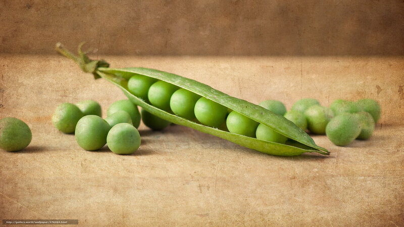 Green Peas in Pod — Natural, Photograph