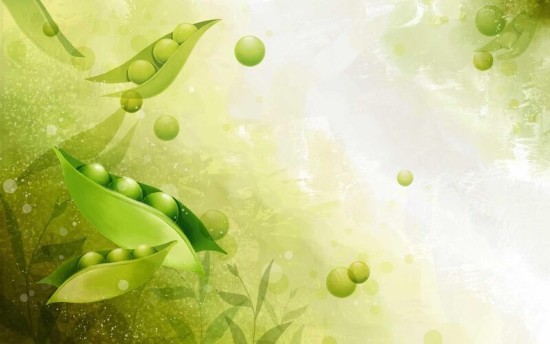 green peas in pods background