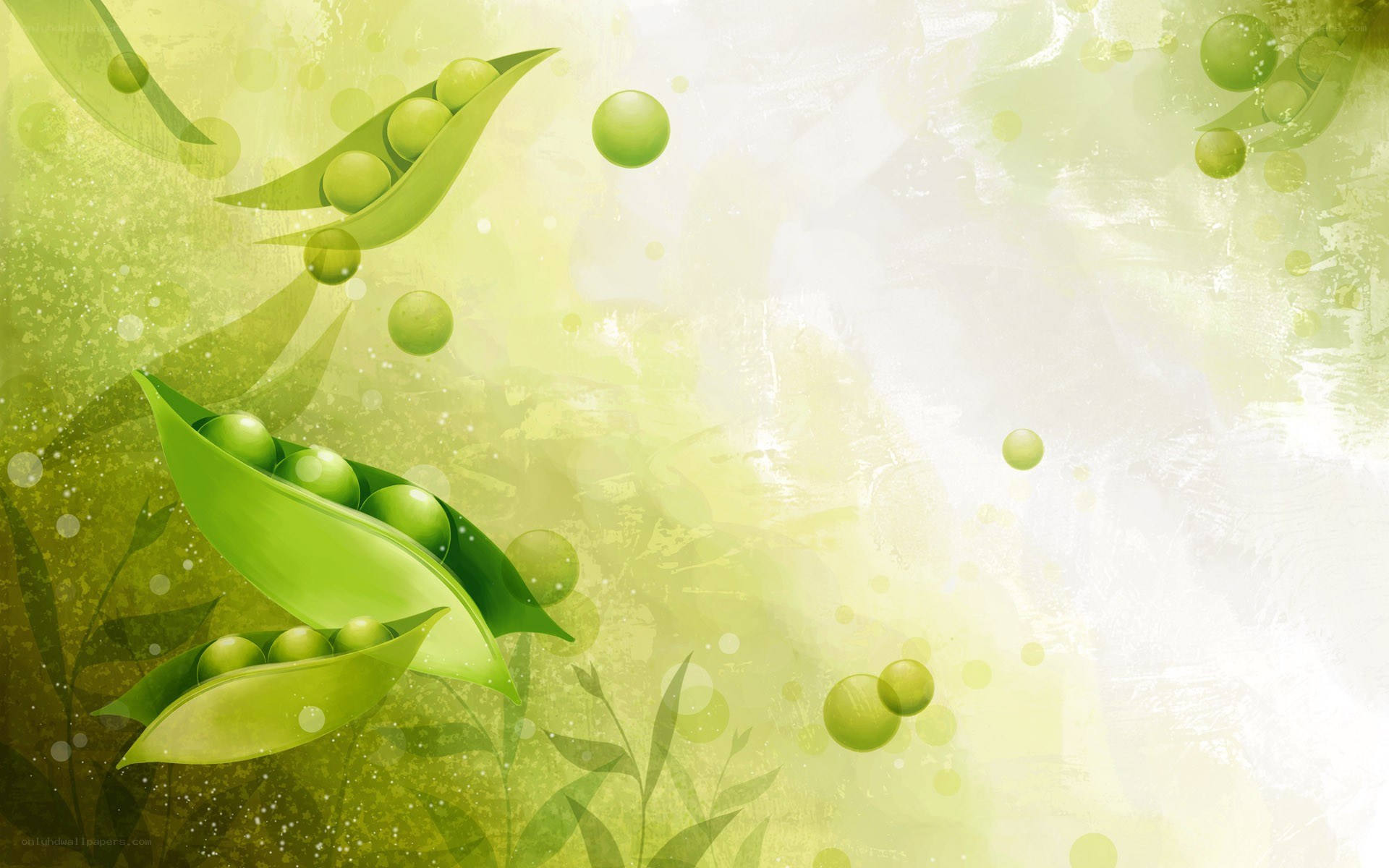 green peas in pods background