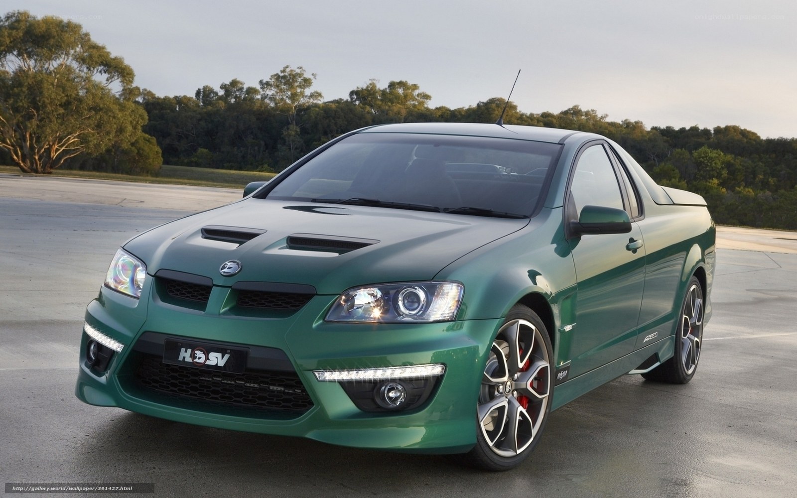 green performance pickup truck