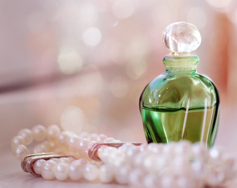 Green Perfume Bottle