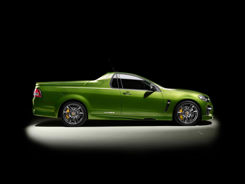Green Pickup Truck — Dramatic, Photograph, Black Background