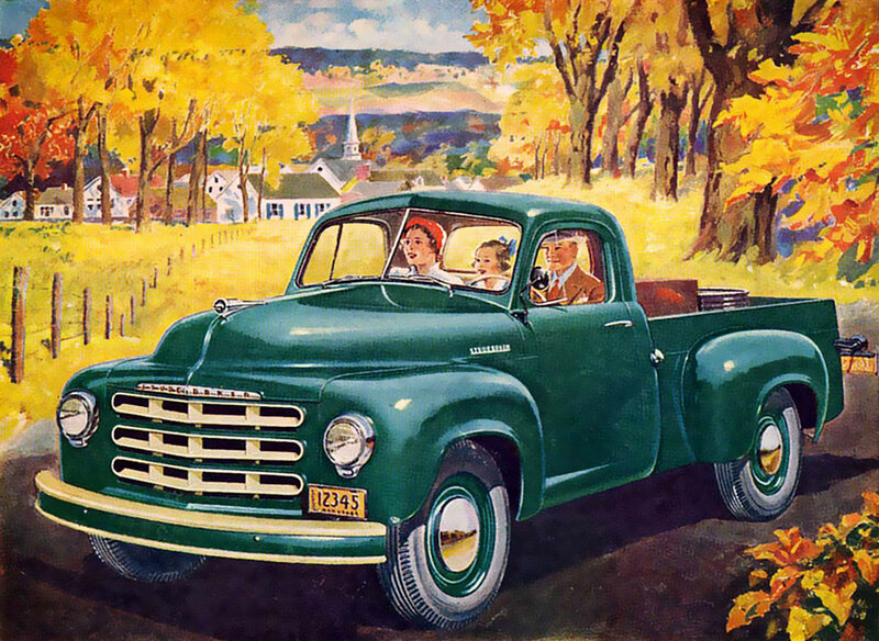 Green Pickup Truck — Serene