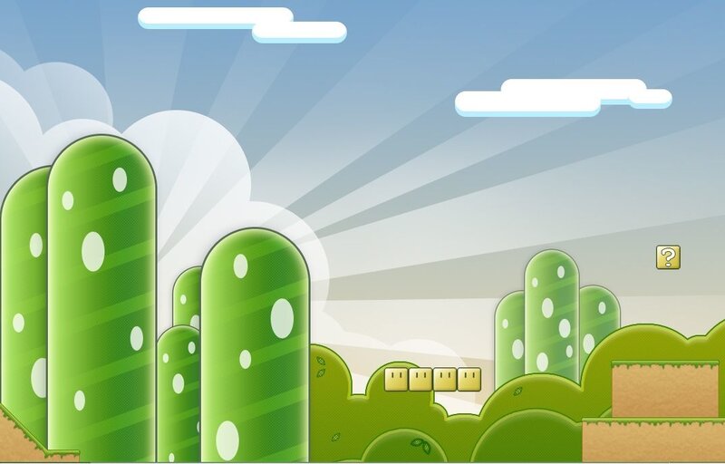 green pipe landscape