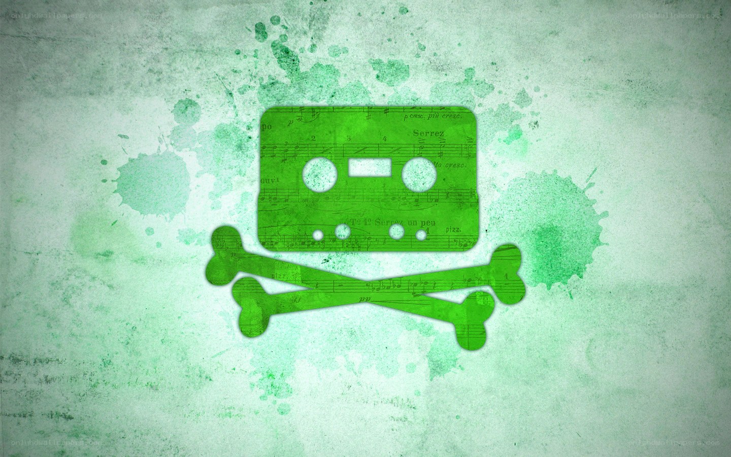 green pirate music symbol