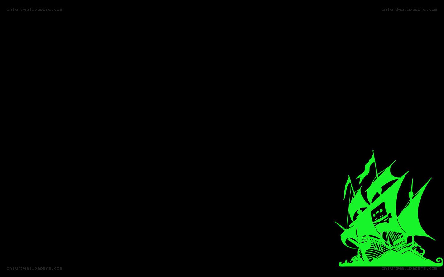 green pirate ship logo