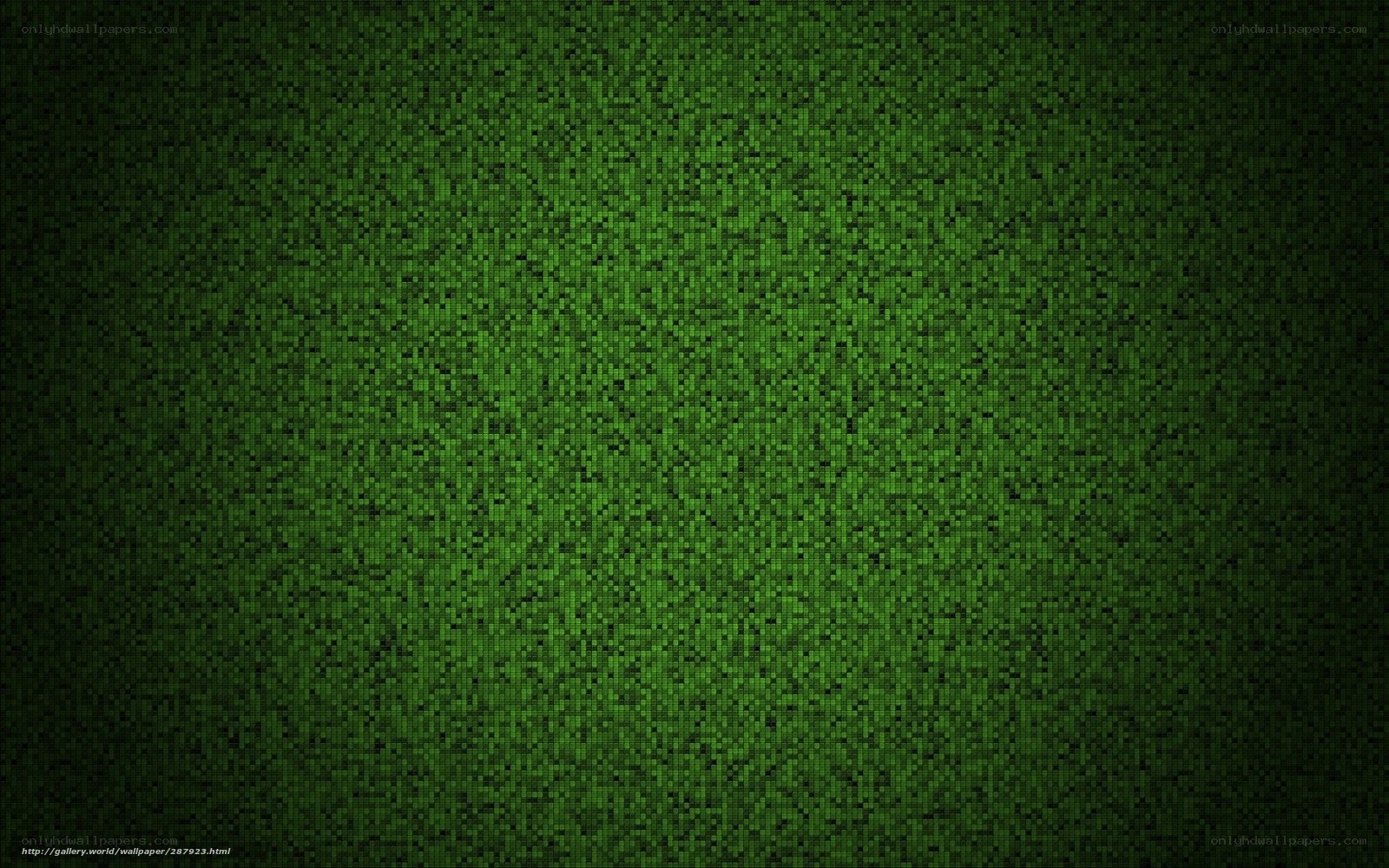 green pixelated background