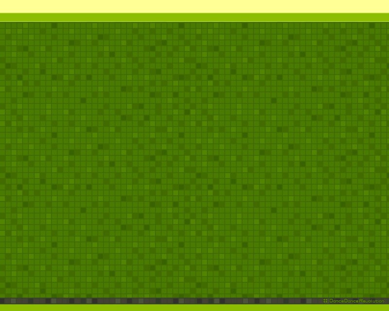 green pixelated background