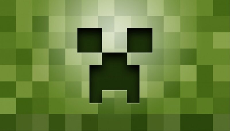 Green Pixelated Face