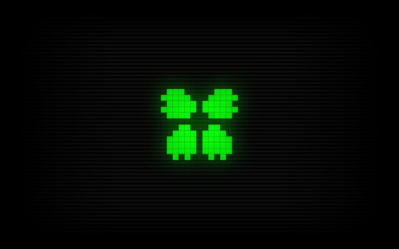 Green Pixelated Icons
