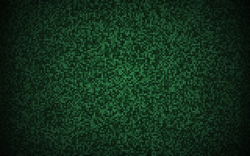 green pixelated pattern